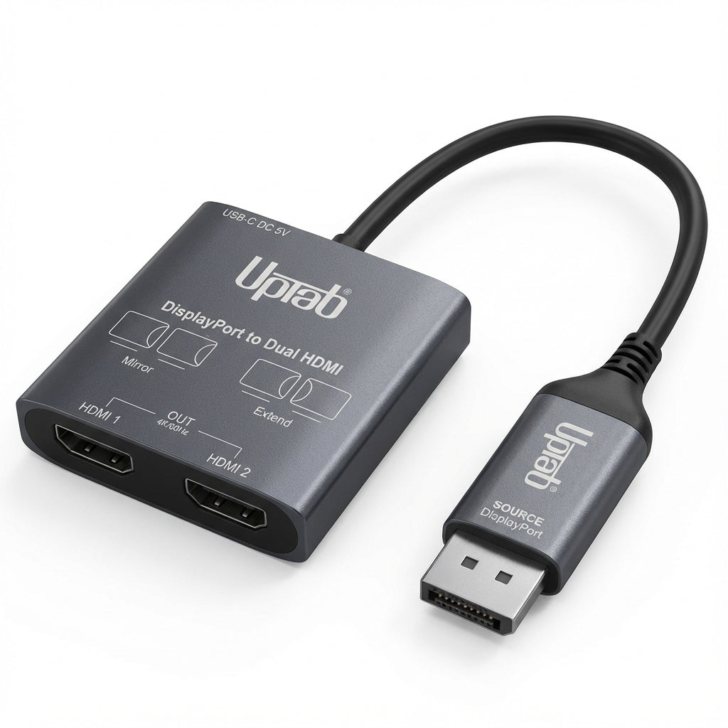 DisplayPort to Dual HDMI 4K MST Adapter – UPTab