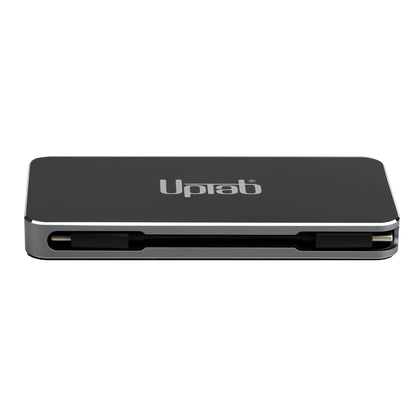 UPTab USB-C to HDMI UltraHD, DisplayPort 4K, VGA,  2x USB 3.0, USB-C 3.2 Port, USB-C for PD Adapter - Attached USB-C to USB-C Cable